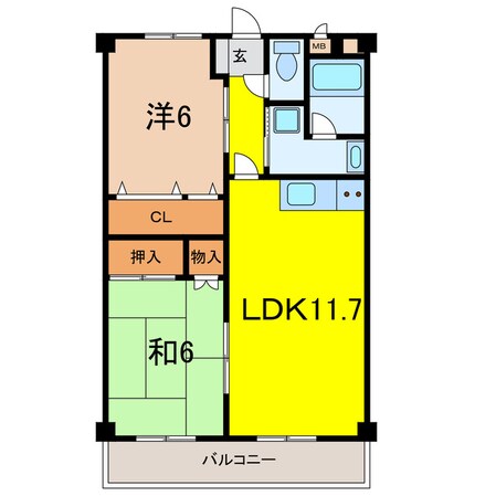 ルミナスハイツの物件間取画像